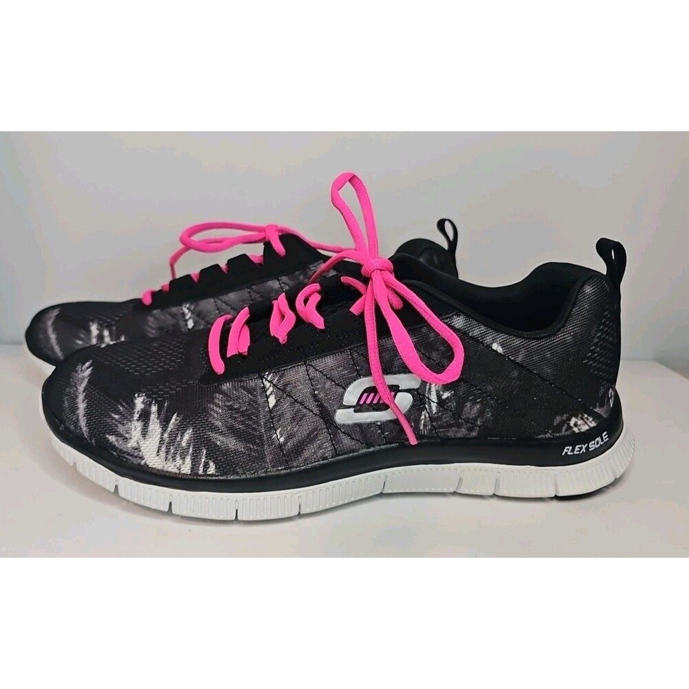 Womens Sketchers Flex Appeal Trade Winds Tennis Shoes Sneakers  Size 9.5